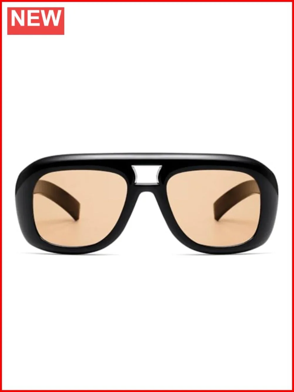 Retro Oversized Aviator Sunglasses with UV400 Protection